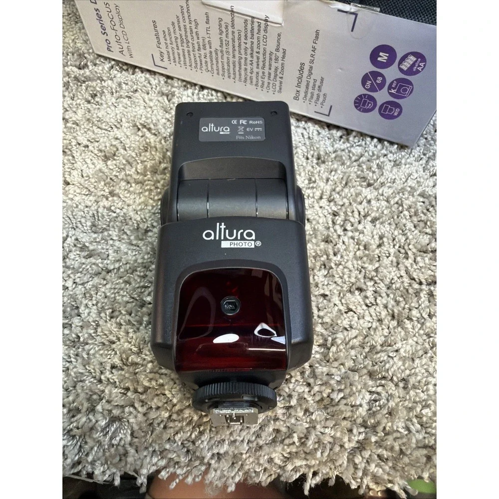 Altura Pro Series FOR NIKON Digital SLR Auto-Focus TTL Flash LCD Display